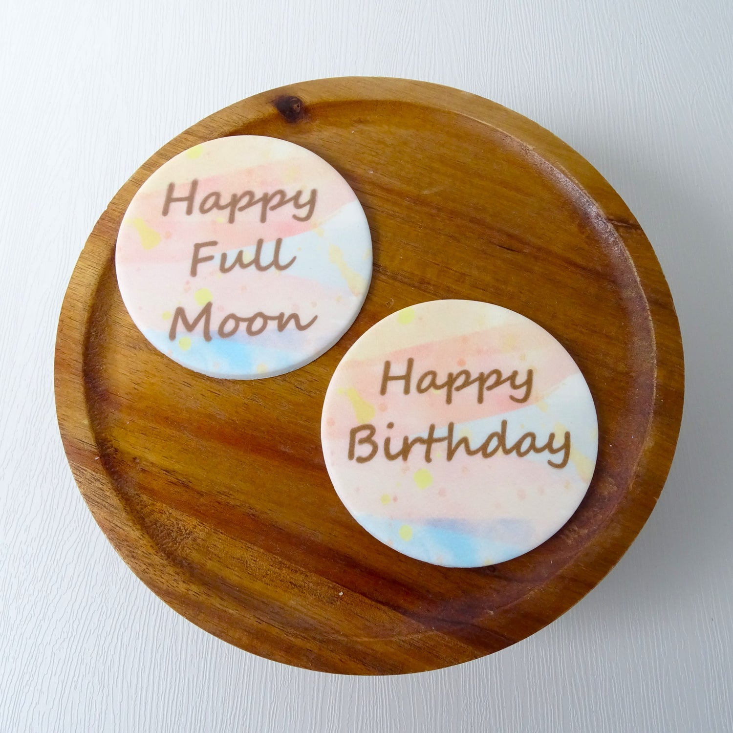 Fondant Message Plate - For adding to Cakes