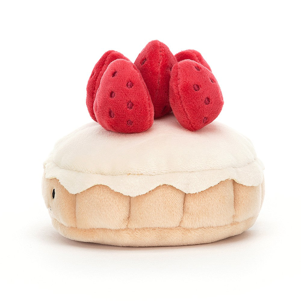 Jellycat Soft Toy - Pretty Patisserie Tarte Aux Fraises (7cm tall)