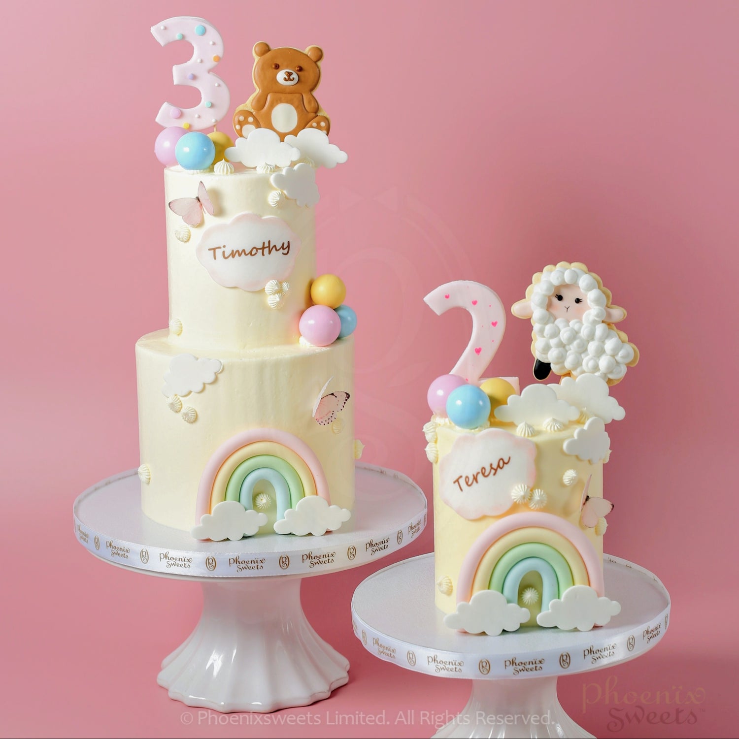 Butter Cream Cake - Fairy Animal (2 tiers)