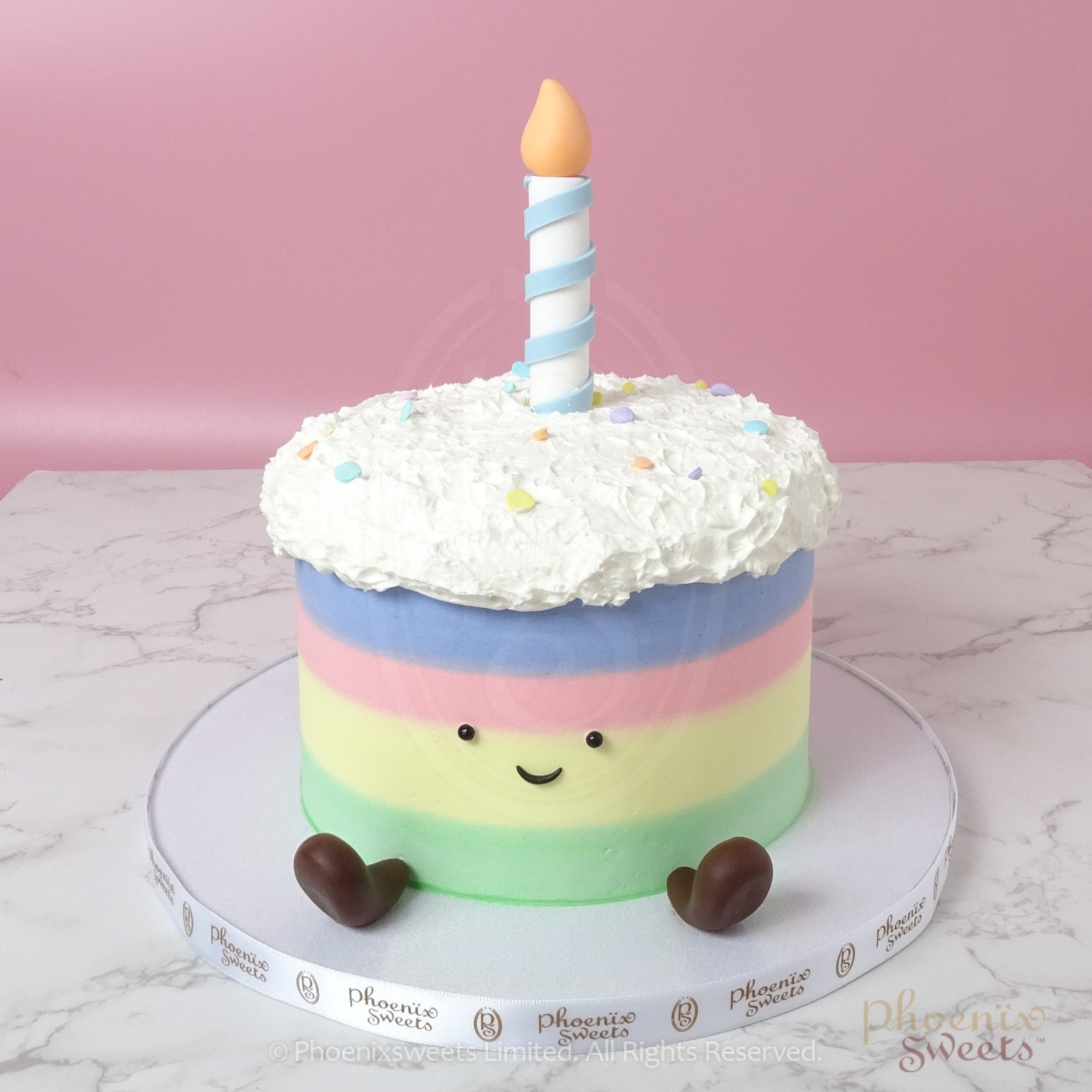Butter Cream Cake - Smiley Cake