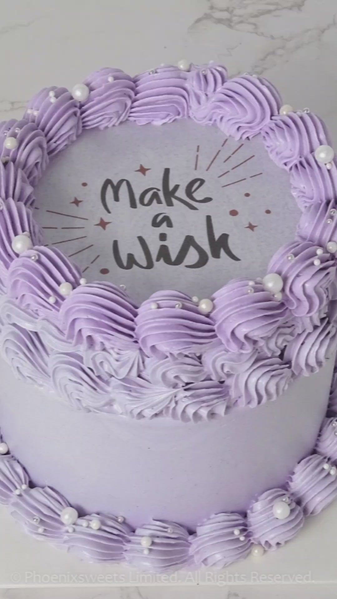 Butter Cream Cake - Burn Away Cake