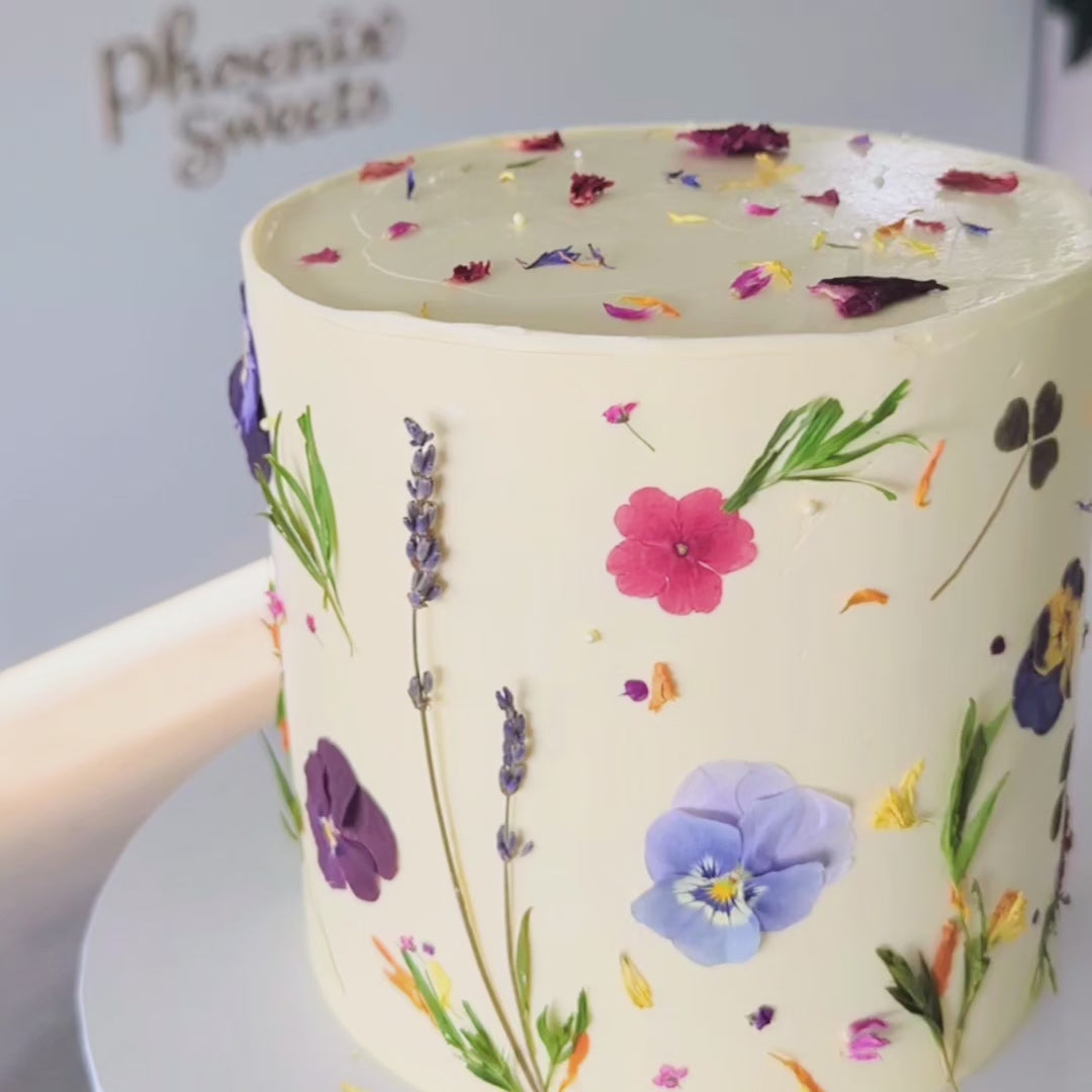 Butter Cream Cake - Flower Garden Cake