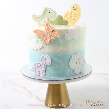 Butter Cream Cake - Cute Dinosaur Cake