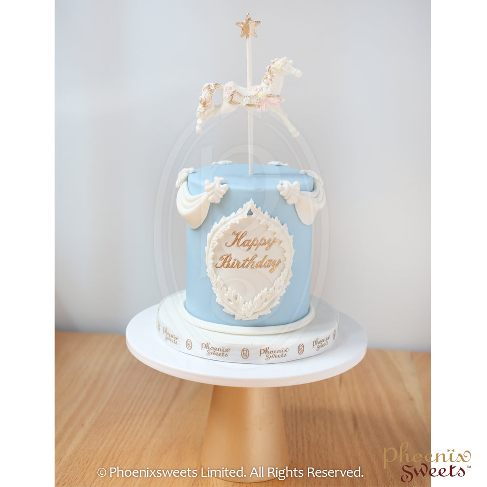 Mini Fondant Cake - Carousel