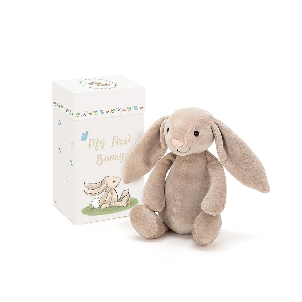 Jellycat Soft Toy - My First Bunny Gift Box (14cm tall)