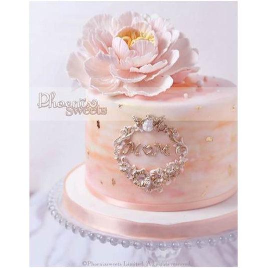 Water colour Peony Cake for Kid's Birthday and Baby Shower 立體 生日蛋糕 3D Cake 