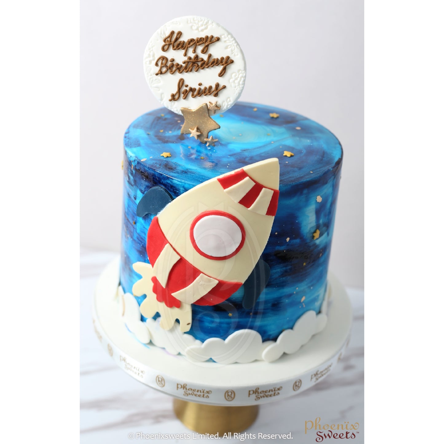 Fondant Cake - Space Rocket
