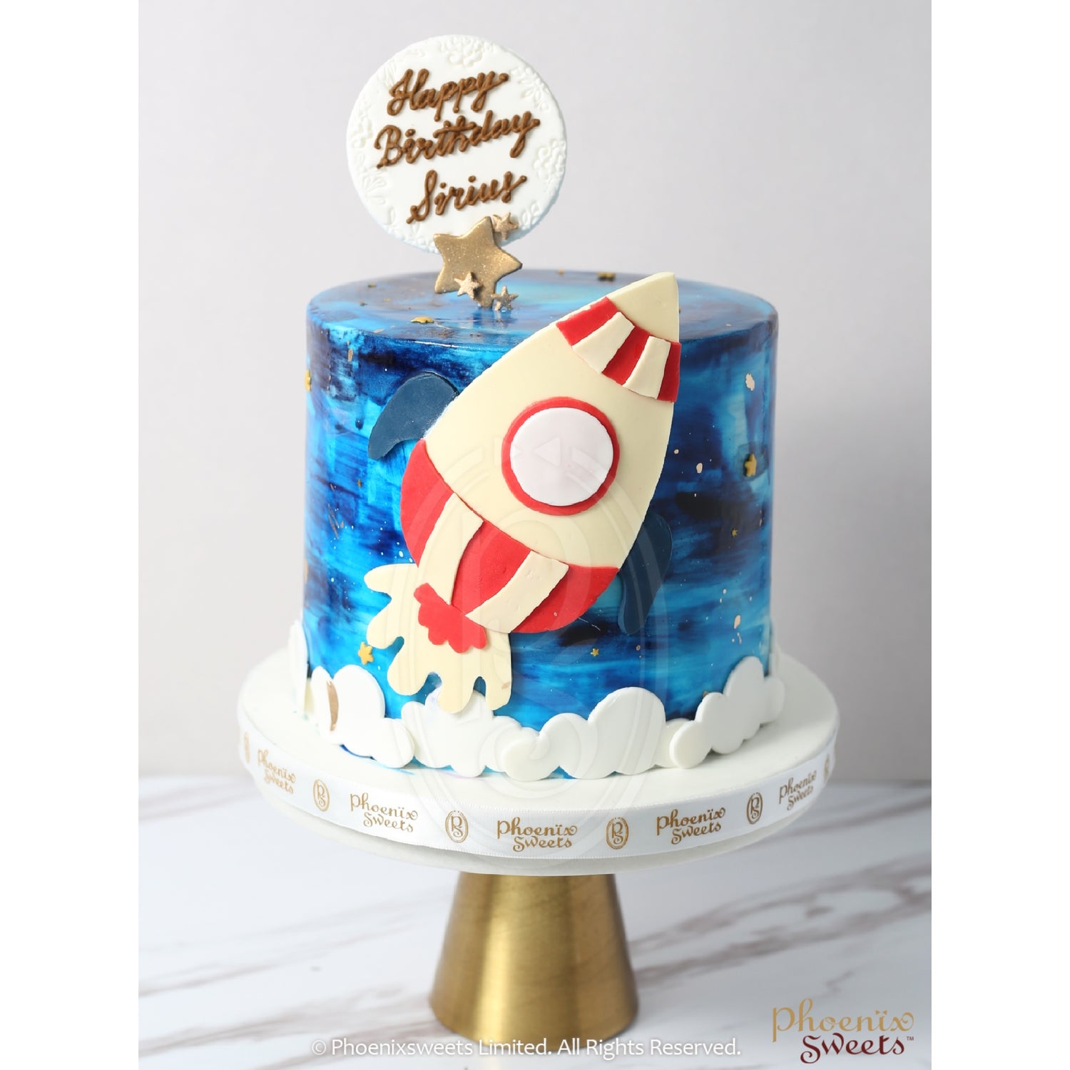 Fondant Cake - Space Rocket