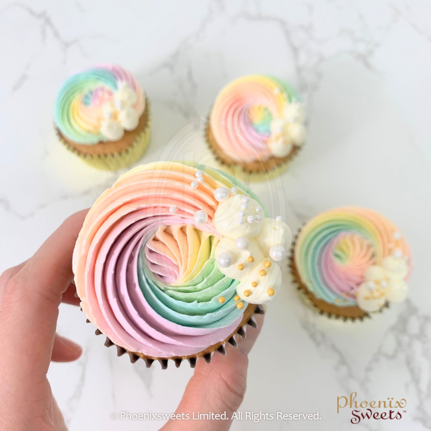 Rainbow Cupcake Set