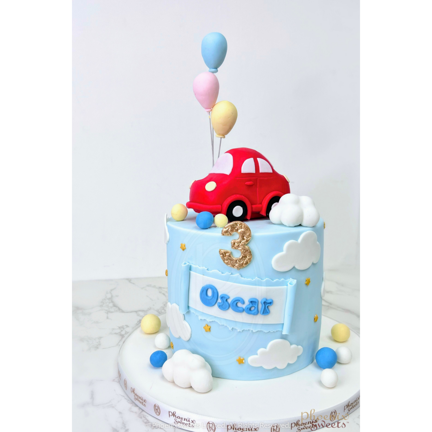 Fondant Cake - Happy Car